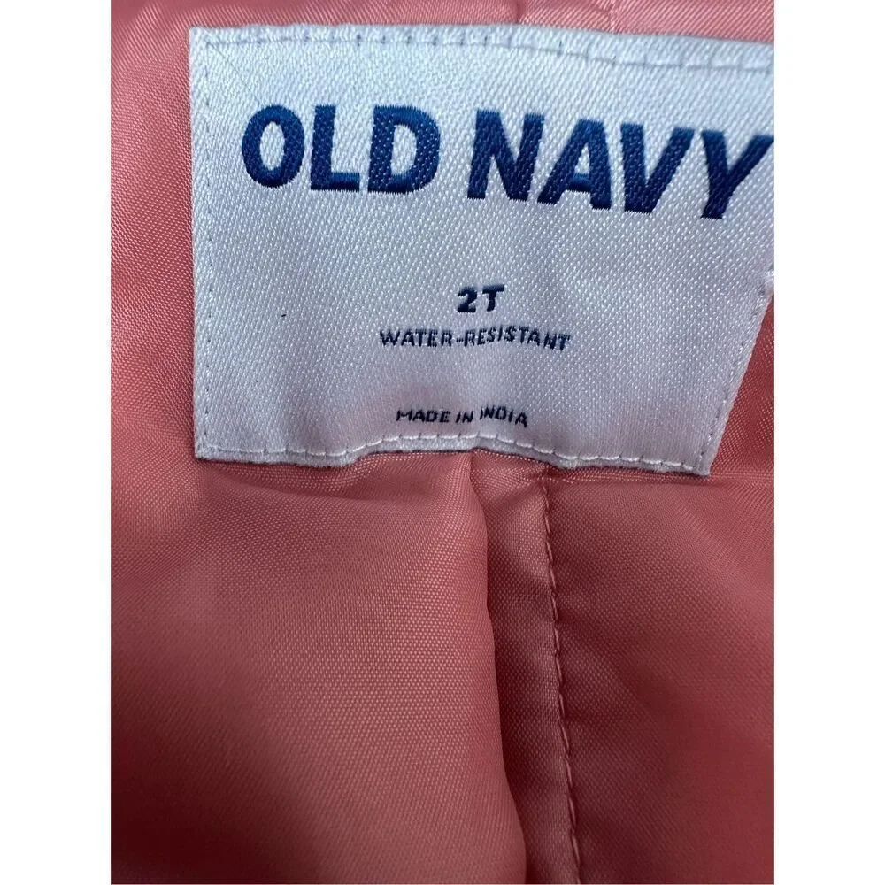 Old Navy Water-Resistant Snow Bib for Toddler Girls Pink Size 2T